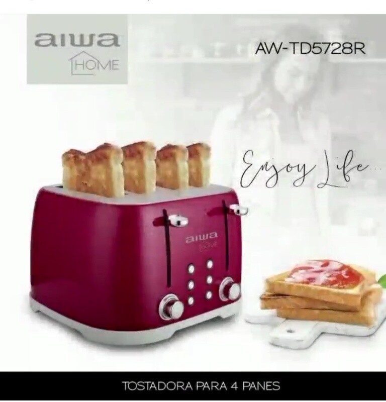 Torradeira Aiwa 4 paes AW-TD5728A