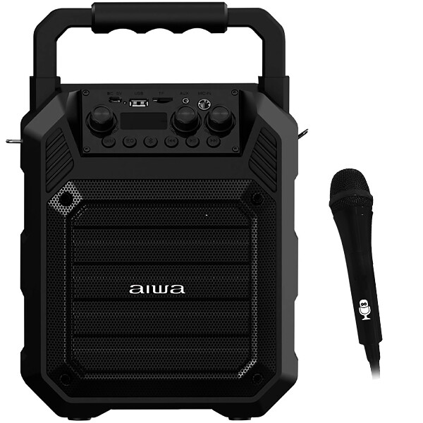Caixa Karaokê Aiwa AWHD300BT 150 watts Bluetooth / USB / Auxiliar - Preta