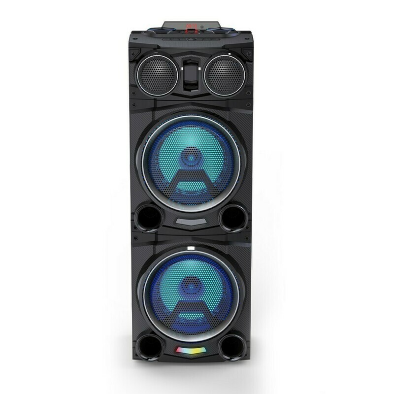 Caixa de som Aiwa Poc 10  DJ, luzes led 2500W