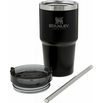 Copo com canudo Térmico Stanley Adventure  (591mL) Preto Fosco