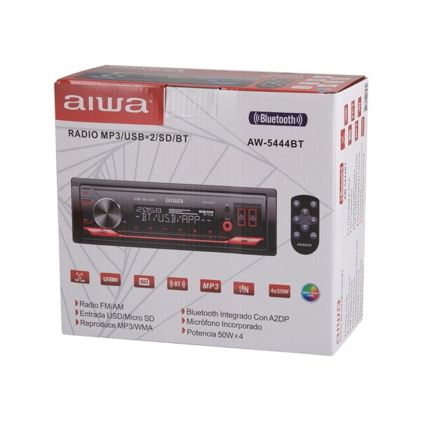 Som automotivo  Aiwa AW-5444BT FM-AM/USB/Micro SD / MP3/Bluetooth/4x50w