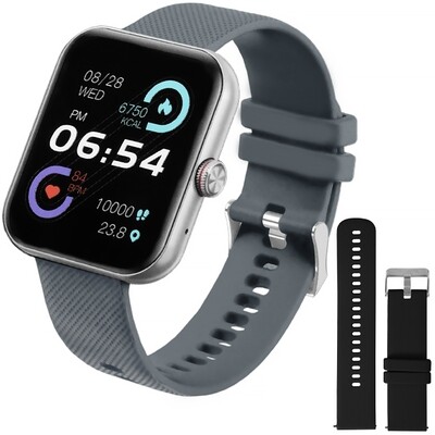 Smartwatch Aiwa Sport AWSF6M com Bluetooth - Cinza