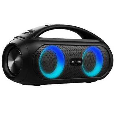 Speaker Aiwa AWS500BT 20 watts RMS com Bluetooth / USB / Auxiliar e Rádio FM - Preto