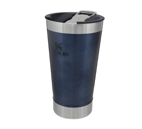 Copo térmico de cerveja  com abridor Stanley azul