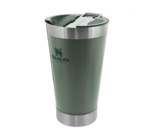 Copo térmico de cerveja  com abridor Stanley verde