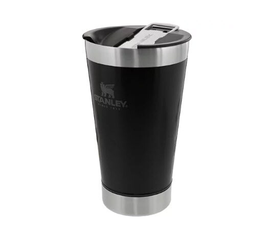 Copo térmico de cerveja  com abridor Stanley preto