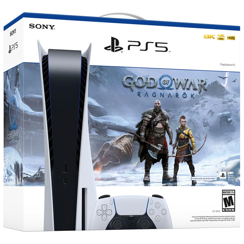 Console Sony PlayStation 5 8K Jogo God of War Ragnarok