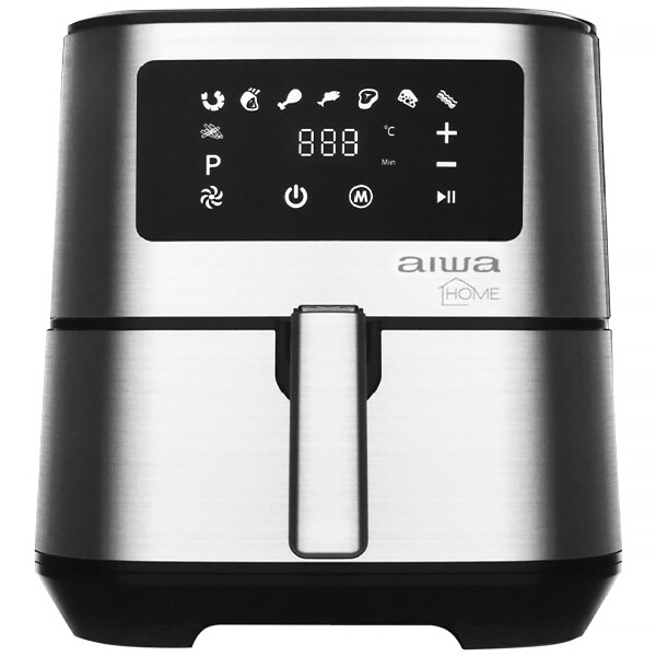 Fritadeira  Eléctrica Aiwa AW-FT22 1.700 watts 220V ~ 50 / 60 Hz - Preta / Prata
