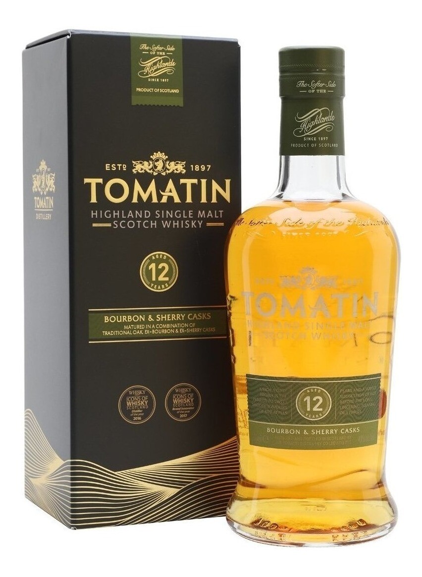 Whisky Tomatin 12 Anos – Single Malt, 700 Ml.