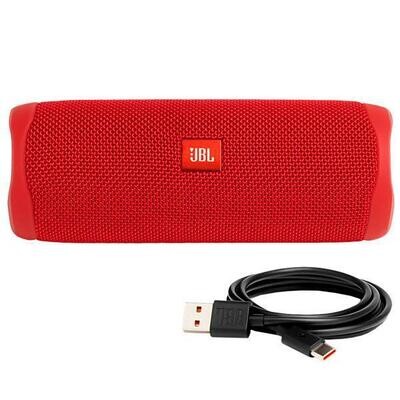 Speaker JBL Flip 5 20 watts RMS con Bluetooth - Vermelho