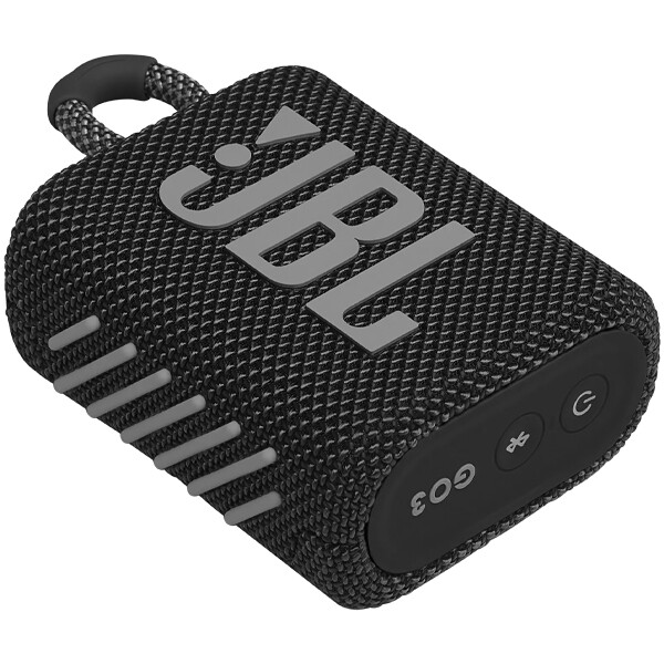 Speaker JBL GO 3 con 4.2 watts RMS Bluetooth - Negro