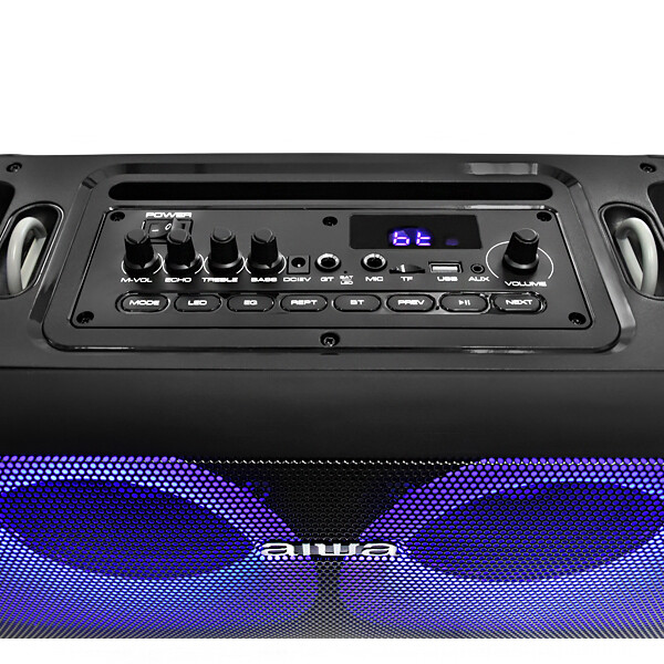 Caixa de som  Aiwa AWPOH35 2 x 6.5" 40 watts con Bluetooth / USB y Radio FM