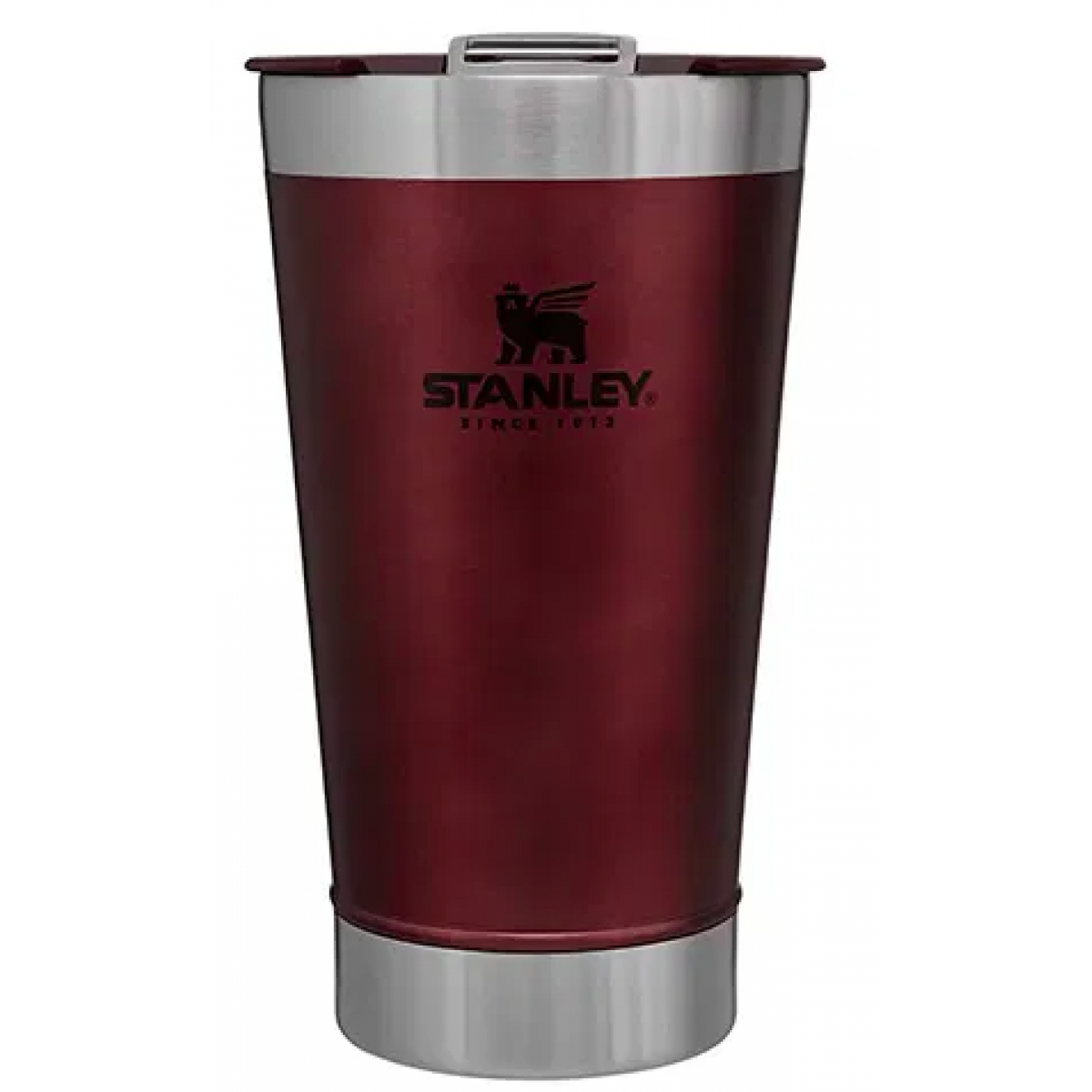 Copo térmico de cerveja  com abridor Stanley vinho
