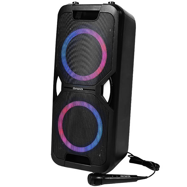 Caixa de som  Aiwa AWPOK6L 600 watts P.M.P.O con Bluetooth / USB / FM / Auxiliar