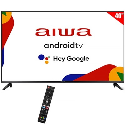 Smart TV LED 40" Aiwa Full HD Android Google TV Wi-Fi y Bluetooth con Conversor Digital