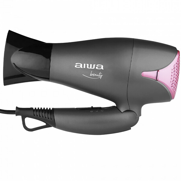 Secador de Cabelo Aiwa Beauty AW-THD1839 1.800 watts 220 - 240 V ~ 50 / 60 Hz - Gris / Rosa