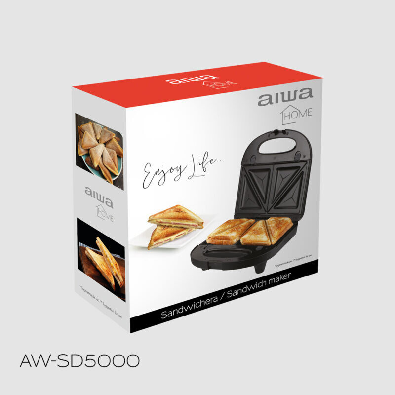 Sanduicheira  Aiwa AW-SD5000 700 watts 220V ~ 50 / 60 Hz
