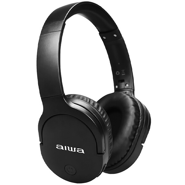 Fone sem Fio  Aiwa AWK11B com Bluetooth  e Auxiliar -preto