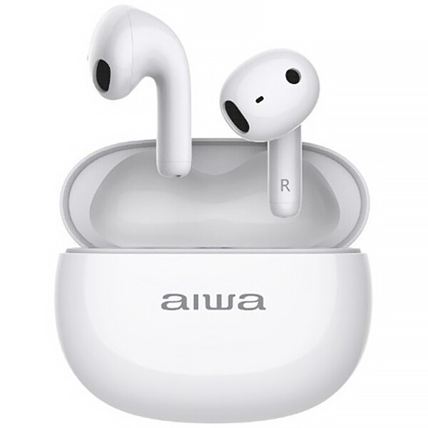 Fone sem fio Aiwa AWTWSD8 com Bluetooth y Microfone / Branco