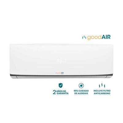 Ar Condicionado Good Air 9.000 BTUs com kit de cobre quente e frio
