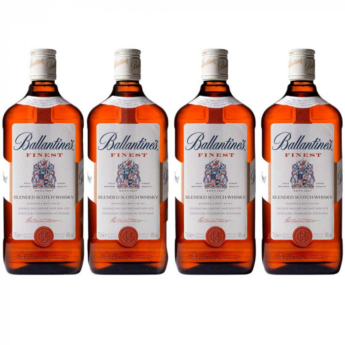 Whisky Ballantines 4x1L