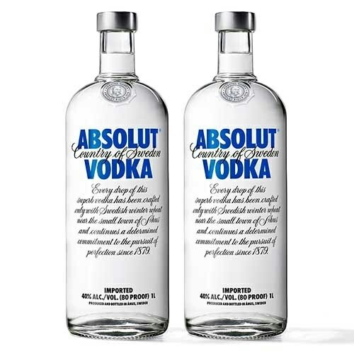 Vodka Blue Absolut 2X1L