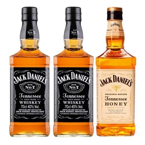 Whisky Old No7 Jack Daniels 2x1L+ Honey Jack Daniels 1L