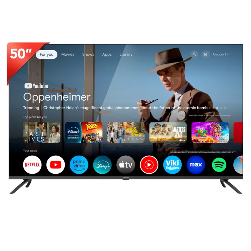 Smart TV LED 50" Aiwa  4K Ultra HD  Google TV Wi-Fi y Bluetooth con Conversor Digital