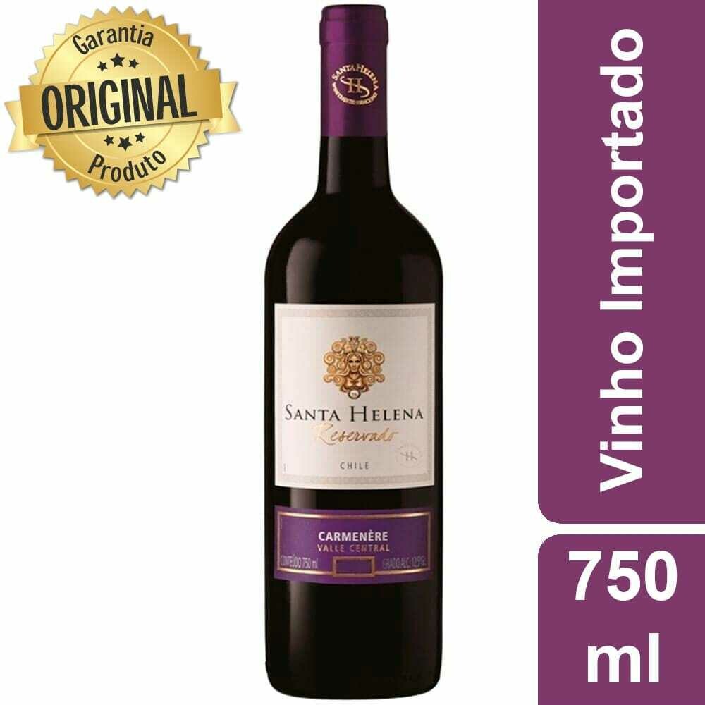 Vinho Tinto Chileno Carmenere Santa Helena Reservado 750 ml