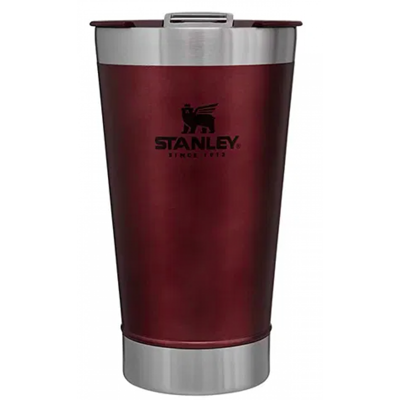 Copo térmico de cerveja  com abridor Stanley vinho