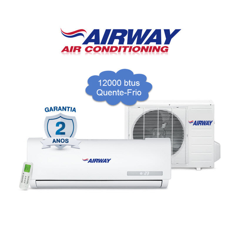 Ar Condicionado Airway 12000 Btus quente e frio com Kit 220V/60hz