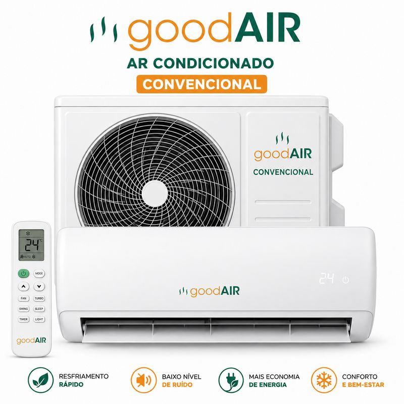 Ar Condicionado Good Air  12000 Btus inverter quente e frio   220V 60hz