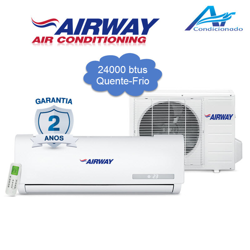 Ar Condicionado Airway 2400 Btus inverter quente e frio com Kit 220V/60hz