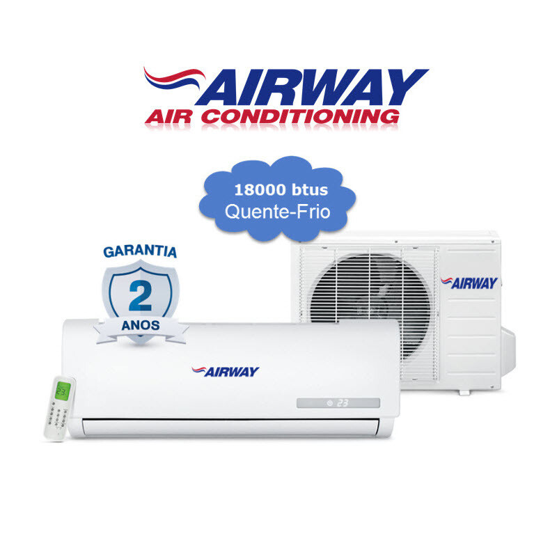 Ar Condicionado Airway 18000 Btus INVERTER  quente e frio com Kit 220V/60hz