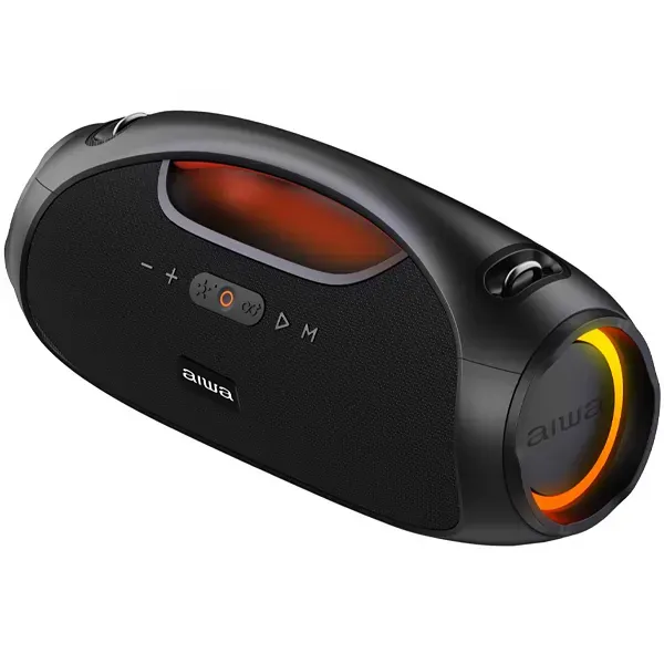 Aiwa  Boombox AWS244BT 120 watts P.M.P.O com Bluetooth Auxiliar - Preto