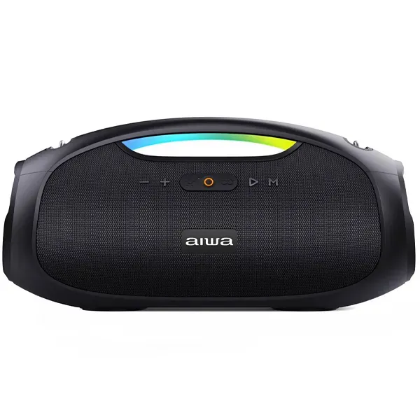 Aiwa  Boombox AWS244BT 120 watts P.M.P.O com Bluetooth Auxiliar - Preto