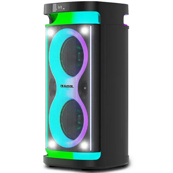 Caixa de Som Aiwa AWPOH4D 2 de 6.5" 600 watts P.M.P.O com Bluetooth USB FM - Preta