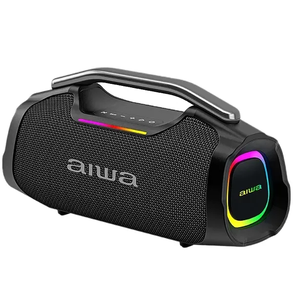 Aiwa Boombox  AWA408 55 watts RMS com Bluetooth Auxiliar USB - Preto