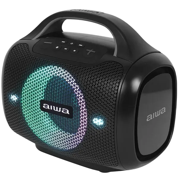 Speaker Aiwa AWPOK68 500 watts P.M.P.O com Bluetooth Rádio FM Auxiliar Micro SD - Preto