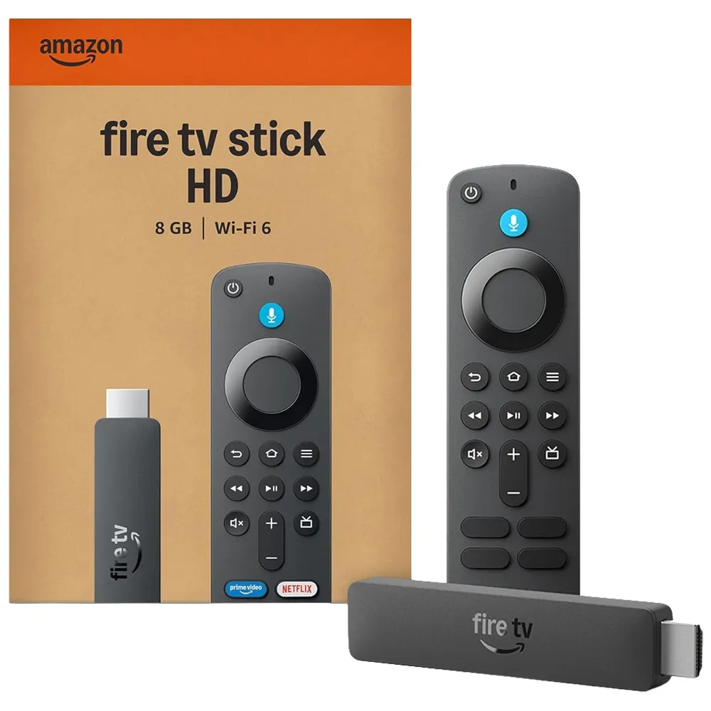 Adaptador Multimídia Amazon Fire TV Stick HD - Full HD - Wi-Fi/Bluetooth