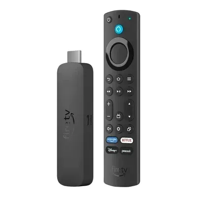 Adaptador Multimídia Amazon Fire TV Stick 4K Max - 4K - WiFi/Bluetooth - 2ª Geração - Preto