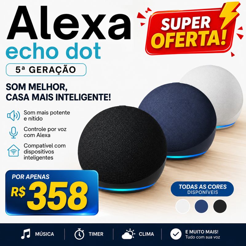 Alexa Echo dot  5a  Geração