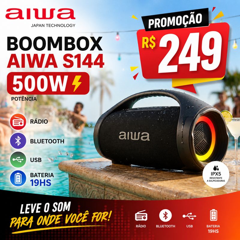 Boombox Aiwa S144 500W