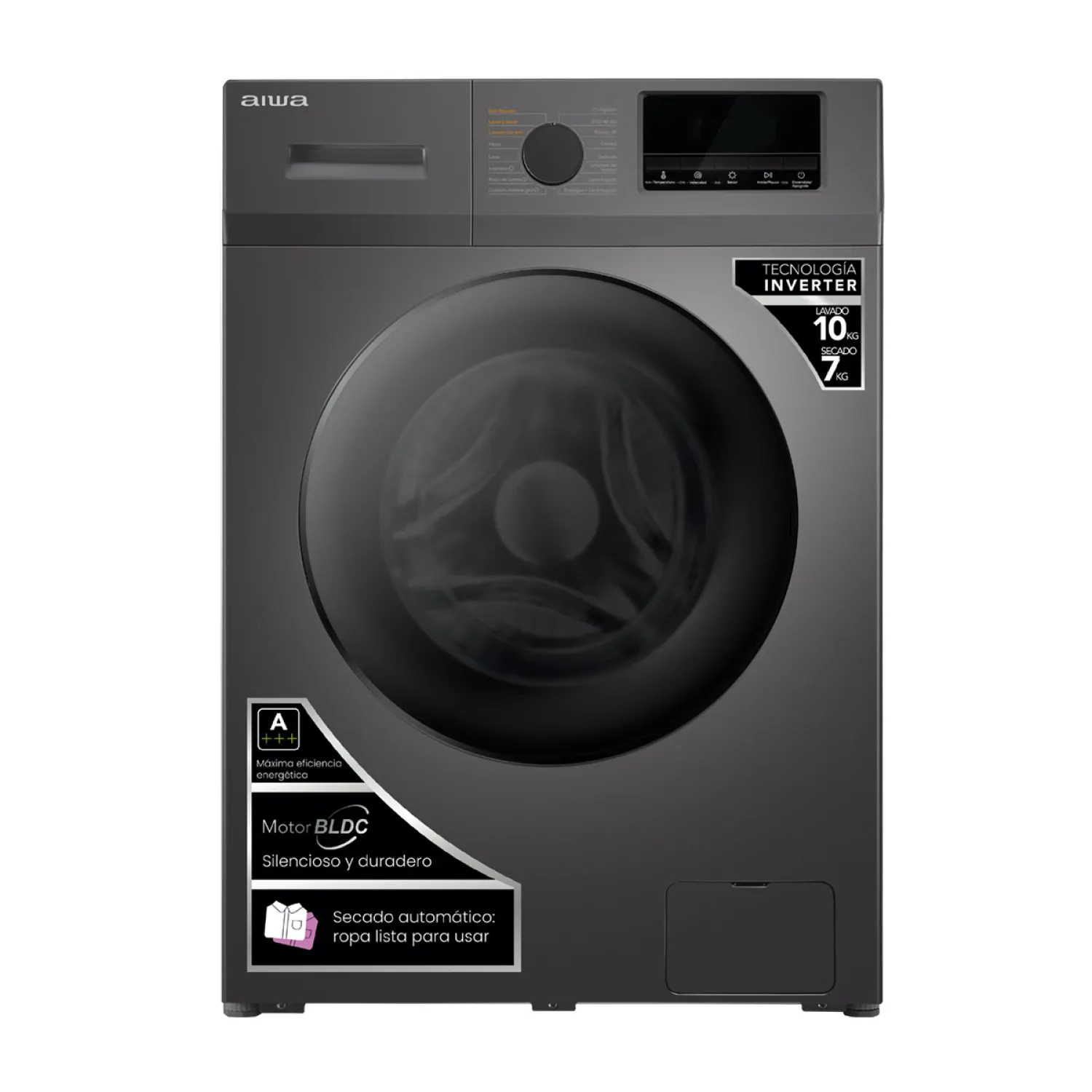 Máquina lava-seca roupas automatica  Aiwa 220V 50/60Hz inverter