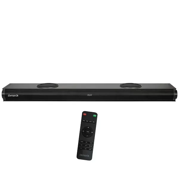 Soundbar Aiwa AWSBH22 2.2 de 130 watts RMS com Bluetooth HDMI USB - Preto