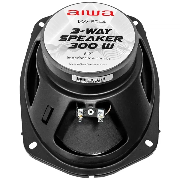 Alto-Falante 6x9" Aiwa AW-6944 3 Vias 300 watts RMS - Preto