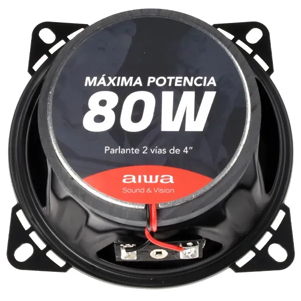 Alto-Falante de 4" Aiwa AW-S1065P 2 Vias 80 watts - Preto