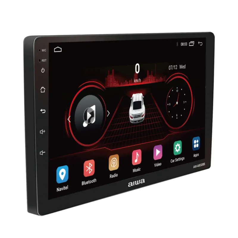 AIWA Radio Multimedia para carro Tela  QLED 9'' Android Auto e CarPlay 2 DIN | AW-A802BS