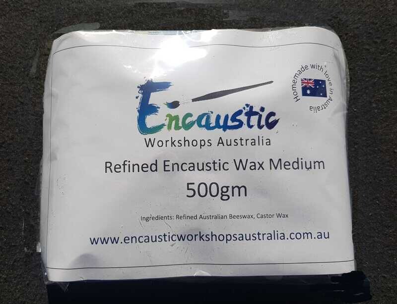 Refined Encaustic Wax Medium Refined Cubes  500 gms