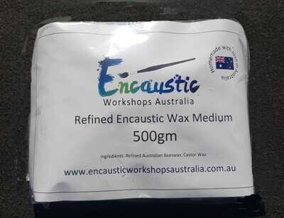 Refined Encaustic Wax Medium Refined Cubes 500 gms